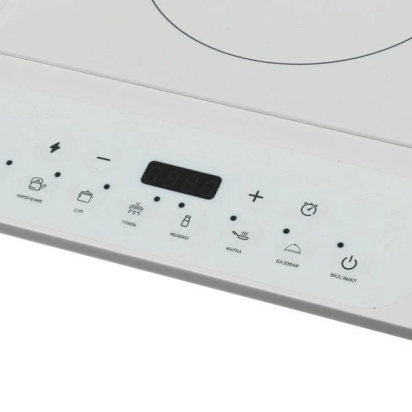 Плитка индукционная стеклокерам. Centek CT-1514 белая 3500Вт, 8мощн, 7прогр,таймер, LED-дисплей (2)