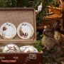 Тарелка мелкая 20,5см фарфор ОХОТА десертная (24)