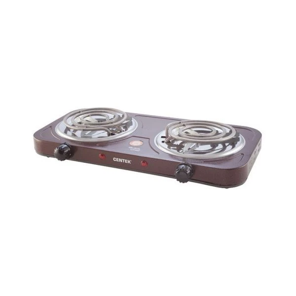 Плитка электрическая металл Centek CT-1509 Siberia 2000Вт 2 конфорки ТЭН 140мм, индикатор работы (6)