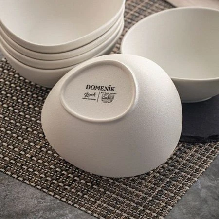 Салатник 500мл 16см фарфор ROCK WHITE треугольный DM8014-6 (6)