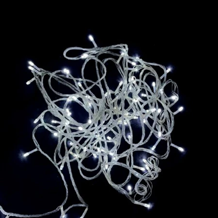 Гирлянда эл. 10м 100LED холодный белый плоская вилка 110В JC-15343 (100)