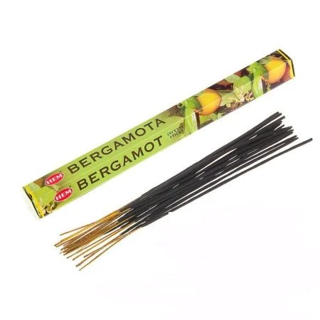 Благовония шестигранник 20 палочек HEM Bergamot Бергамот 186Be (6)