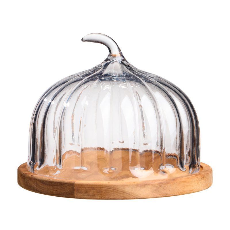 Блюдо сервировочное 24*16см стекло с крышкой VILLAGE (2)