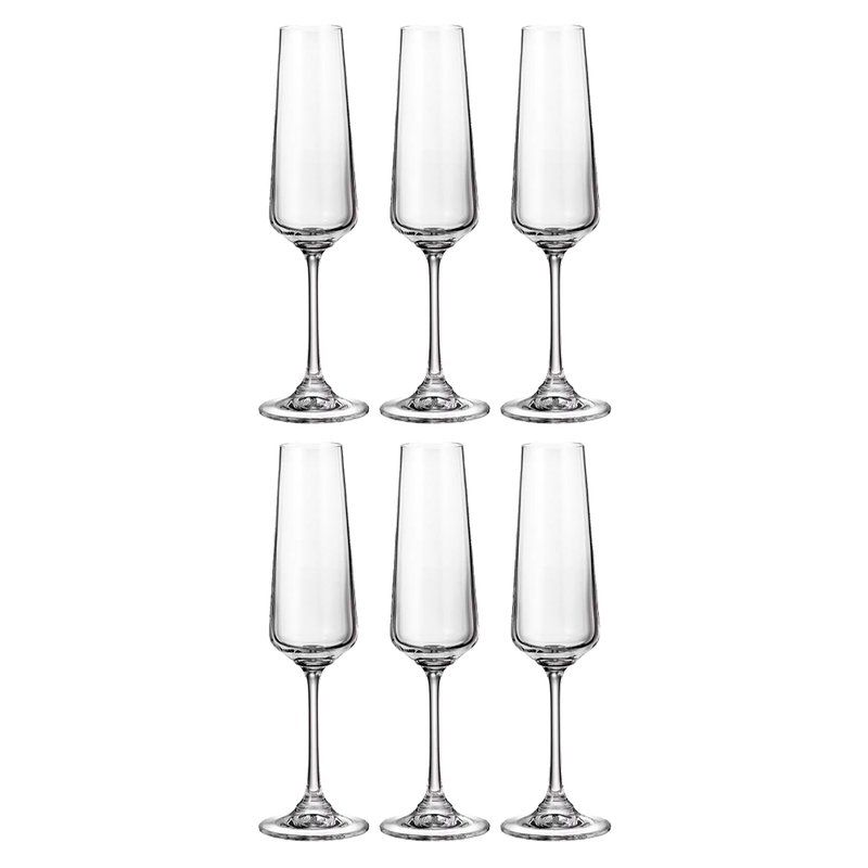Бокалы для шампанского набор 6шт 160мл стекло НАОМИ/КОВАС 1SC69/160 (8) 16226