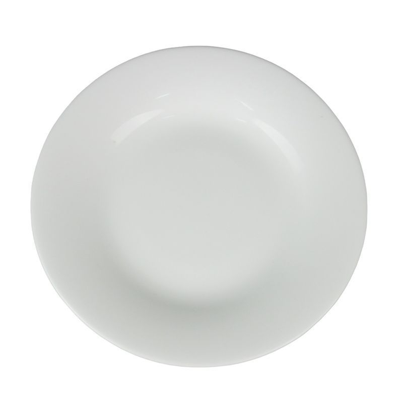 Тарелка мелкая 18см стеклокерамика БЕЛЬЕ плоская круглая (6/72)