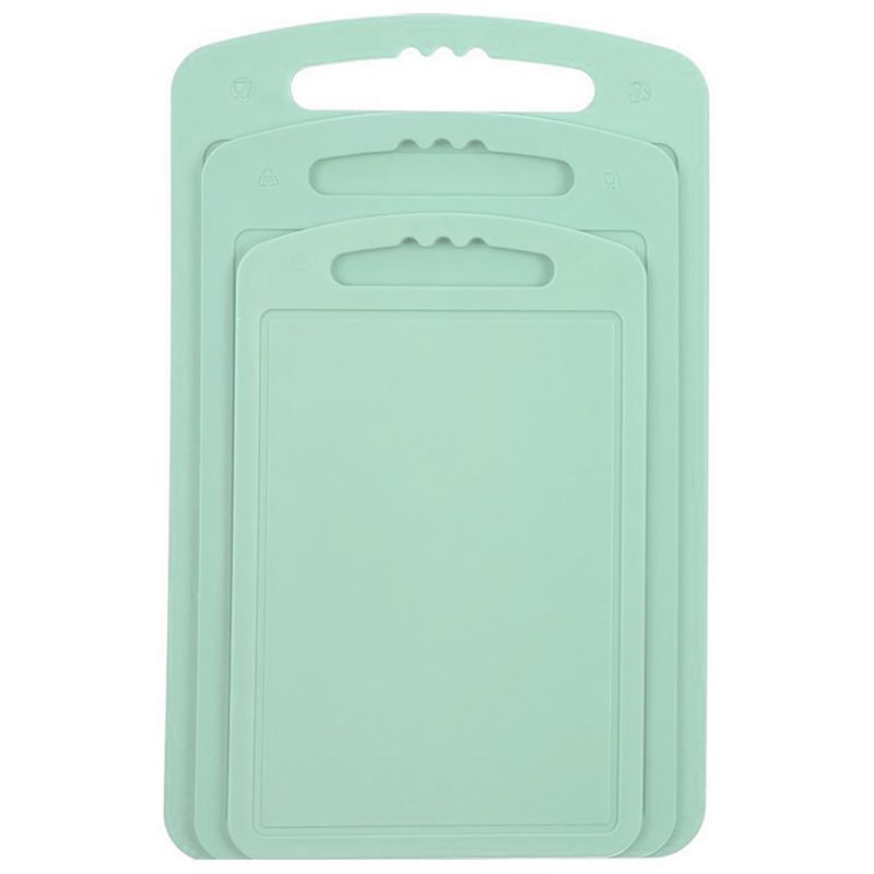 Доска разделочная набор 3шт пластик мятный С55МЯТН (22)
