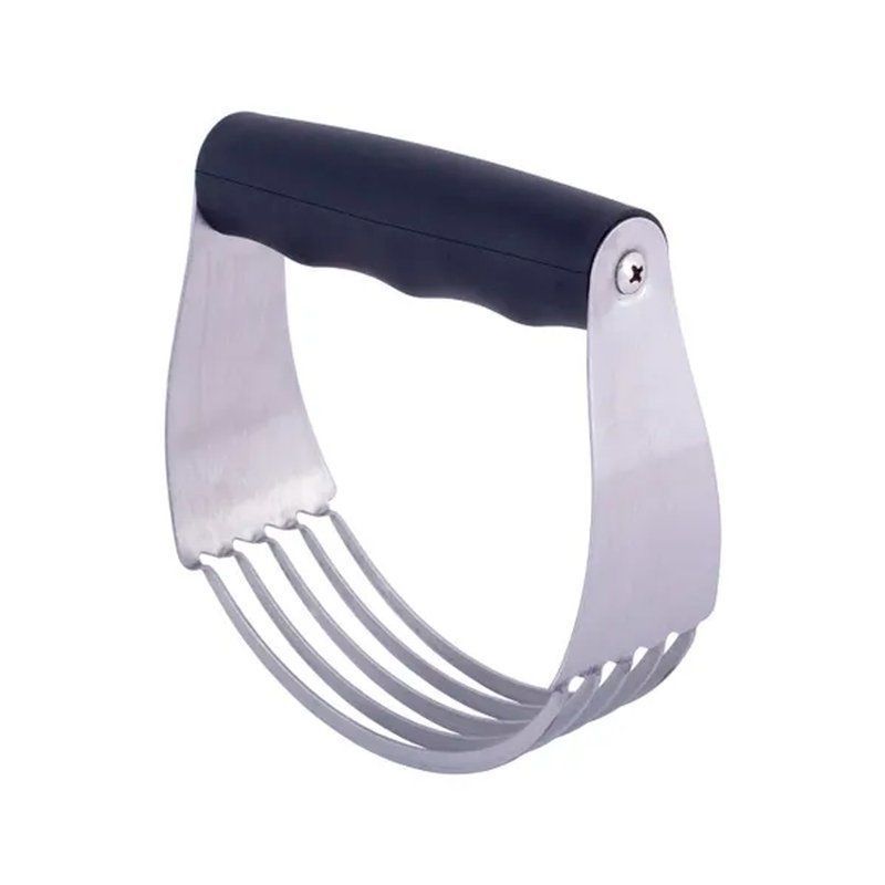 Тесторезка 11,5*12*3,8см нерж.сталь с силиконовой ручкой (96)