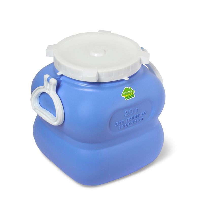 Бидон 20л пластик ГРАНДЕ с ручками фиолетовый С908ФИЛ (4)