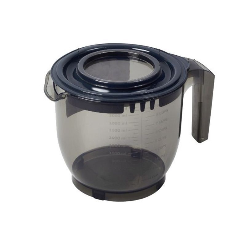 Емкость для миксера 170*170*161мм пластик антрацит (12)