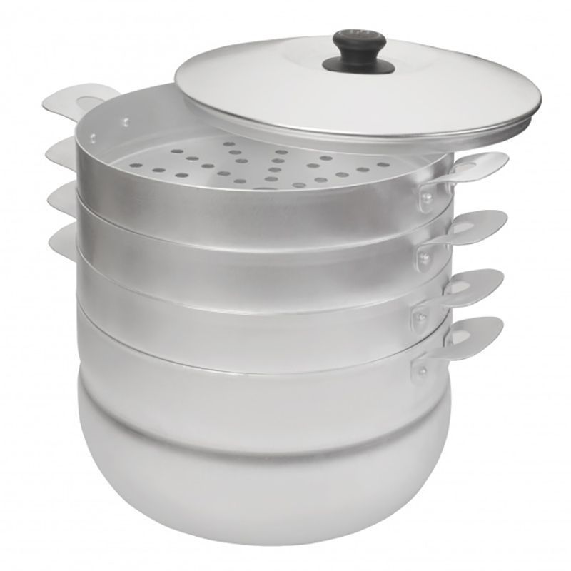 Мантоварка 3 уровневая 6л алюминий КЛАССИКА (1)