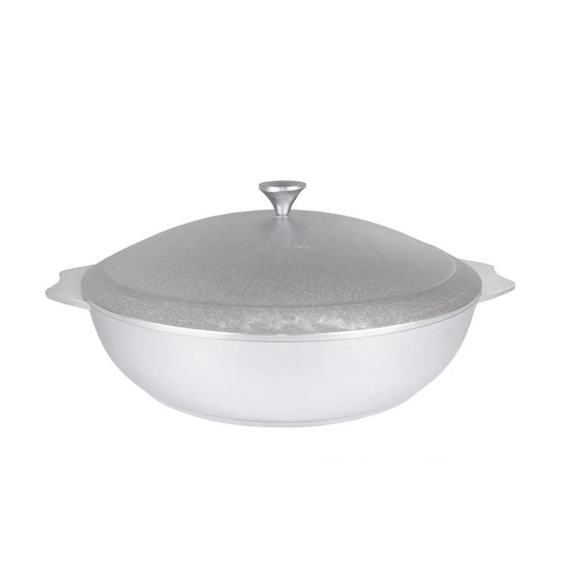 Сковорода-сотейник 30см алюминий с крышкой H7,5см (6)