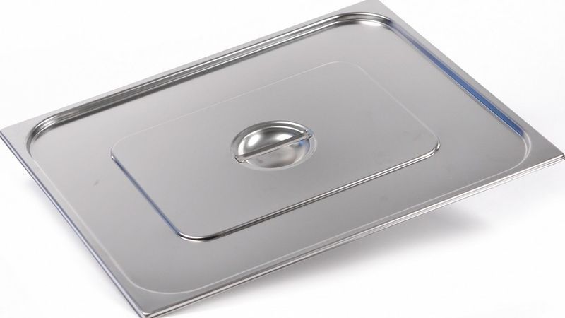 Крышка на гастроемкость 0,8мм нерж. сталь LUXSTAHL 821-L 654*530мм для GN 2/1