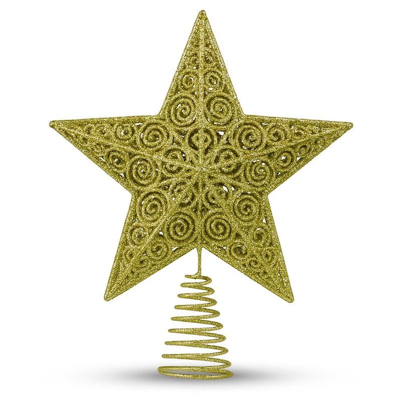 Верхушка на елку ЗВЕЗДА 23*19*4см металл золото SP2023-65/JC-16770 (180)