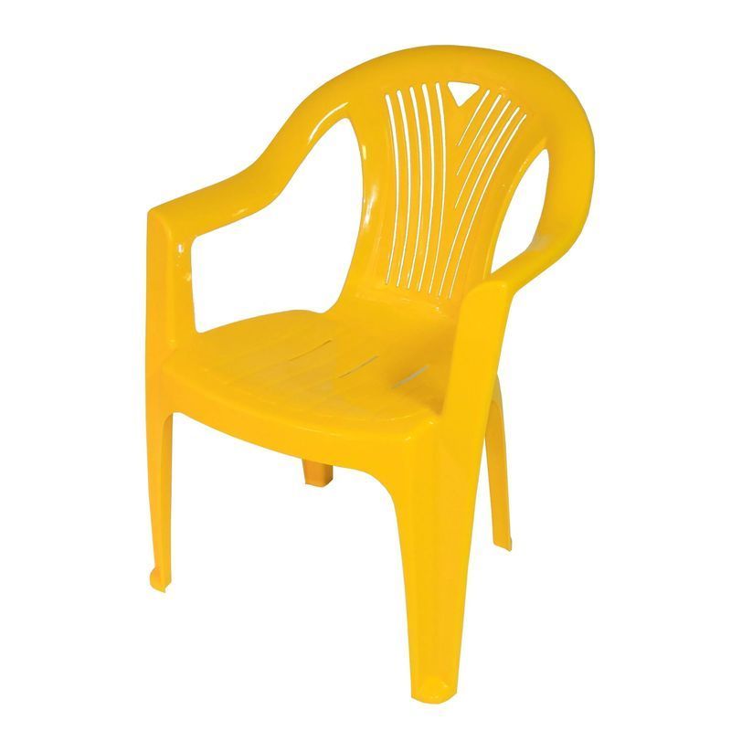 Кресло №8 66*60*84см пластик САЛЮТ желтое (1)