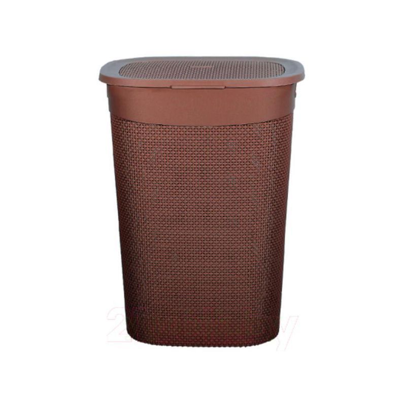 Корзина для белья 55л 400*350*600мм пластик ARIANA коричневый (5)