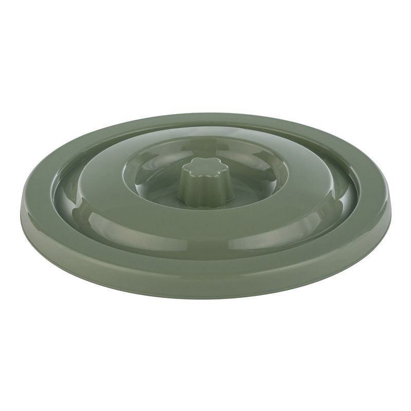 Крышка для ведра пластик Люкс 6л оливковая (25)