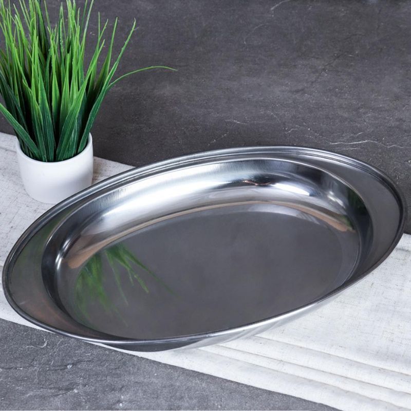 Блюдо 30*19см h4см нерж.сталь овальное S-89 (150)