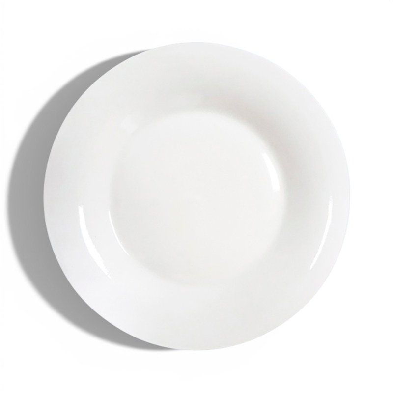 Тарелка мелкая 22,5см фарфор БЕЛЬЕ плоская круглая (12/48)