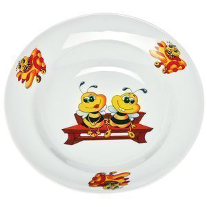 Тарелка детская глубокая 20см фарфор ПЧЕЛЫ 2с0469 (20)