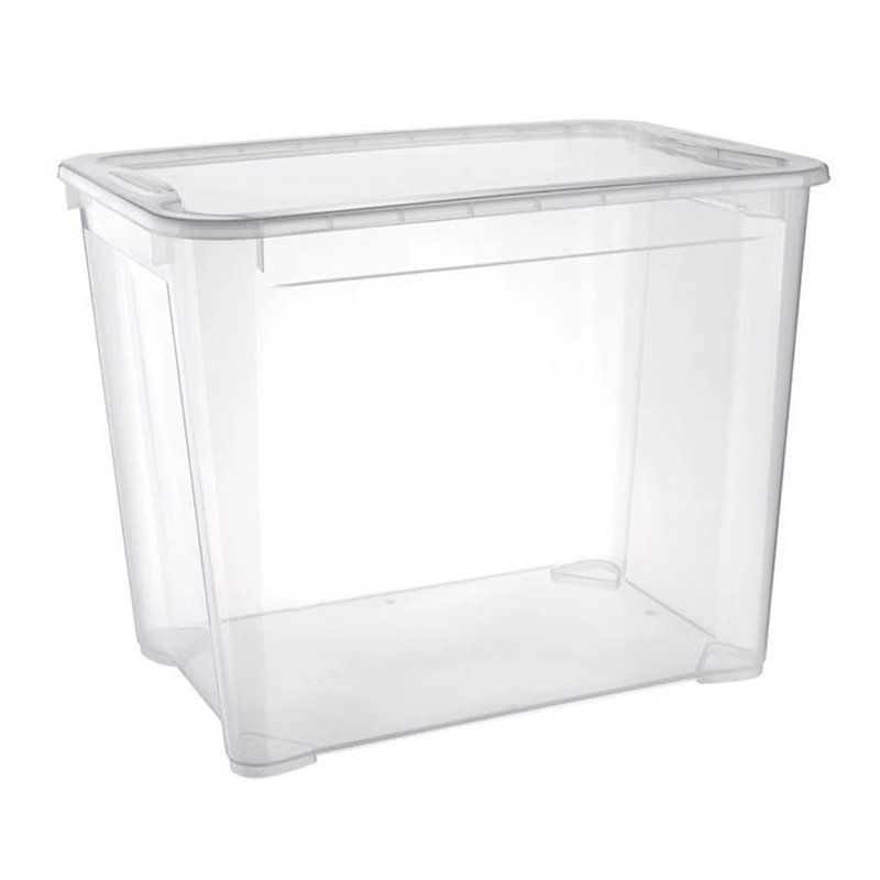 Ящик универсальный 70л 555*390*435мм пластик КРИСТАЛЛ XL бесцветный (5)