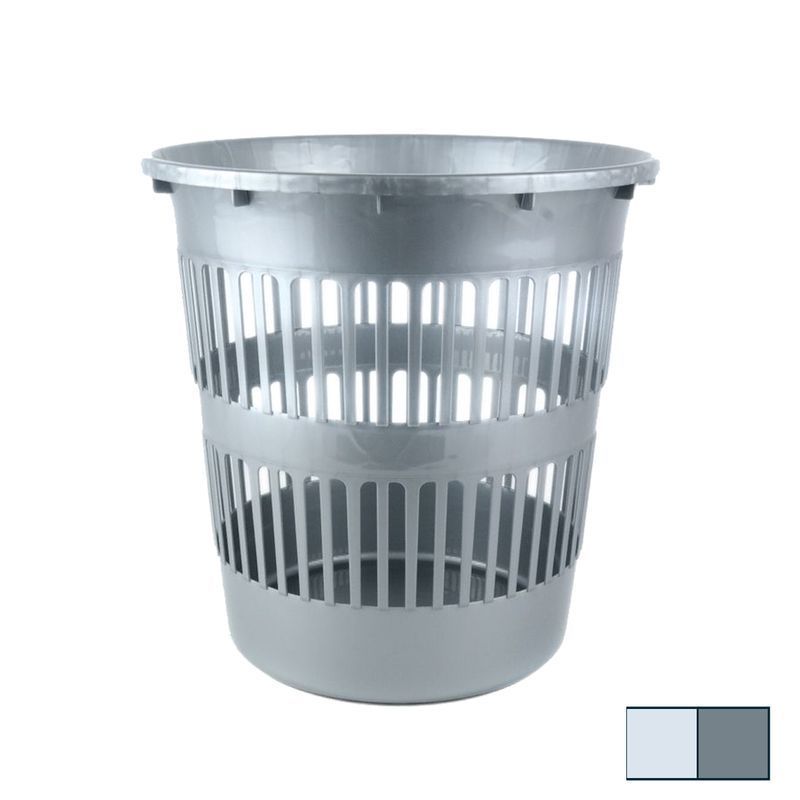 Корзина для бумаг 10л пластик цвет в ассортименте (10)