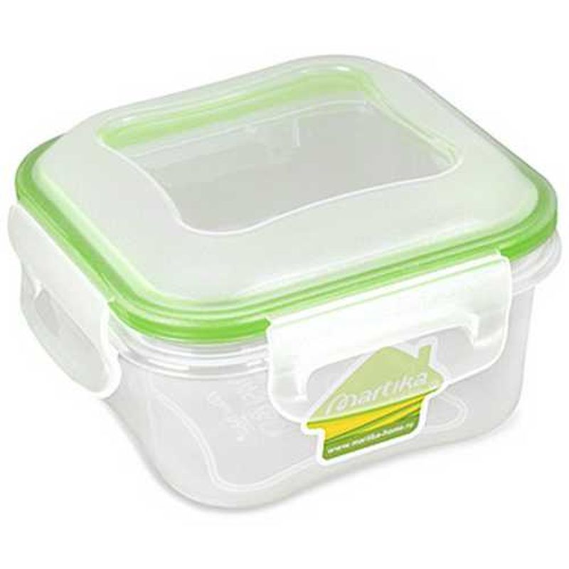 Контейнер пищевой 450мл 71*122*122мм пластик СПЕССО квадратный (22)