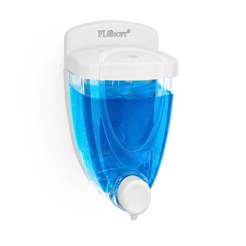 Дозатор для жидкого мыла 650мл 11,5*10,5/13*16см пластик FLOSOFT (F011)