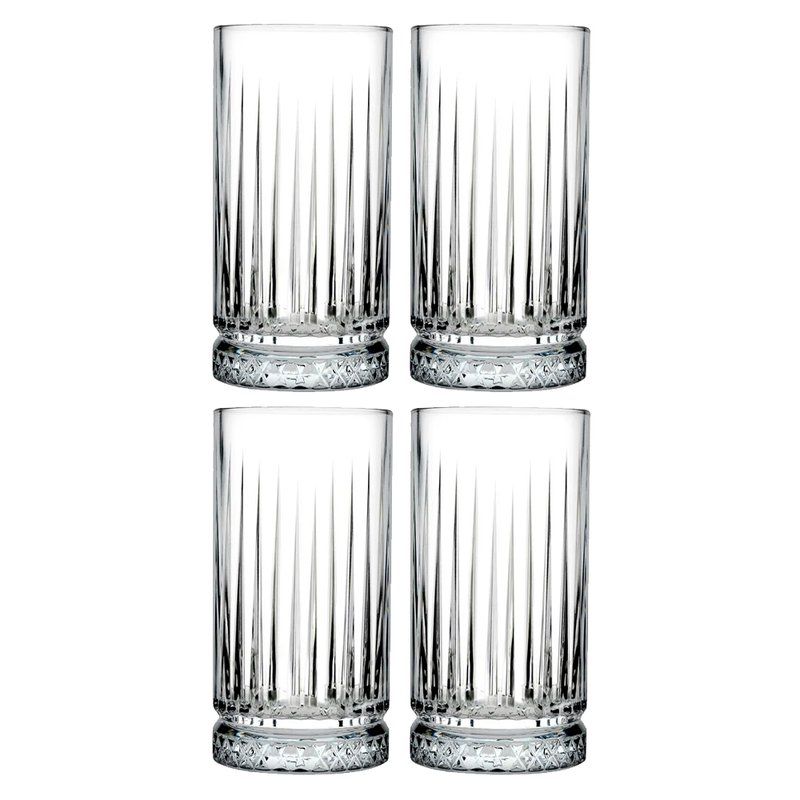 Стаканы набор 4шт 450мл стекло ЭЛИЗИЯ высокие (6)