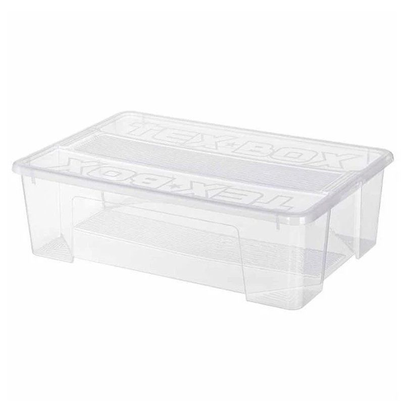 Контейнер для хранения 28л 57*38*17см пластик TEX-BOX прозрачный (6)