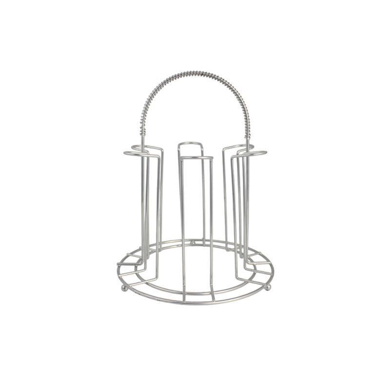 Подставка для стаканов на 6шт нерж.сталь ZS-354 (80)