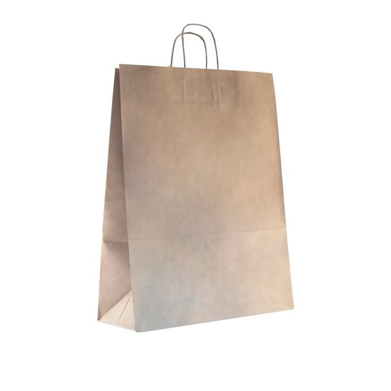Пакет бумажный с кручеными ручками 35*45*15см крафт (200)