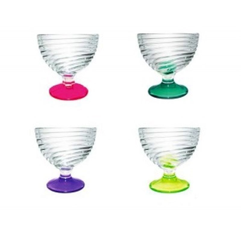 Креманка 300мл 10,3см стекло БРИЗ ЛАК МИКС 03с1093  (12)