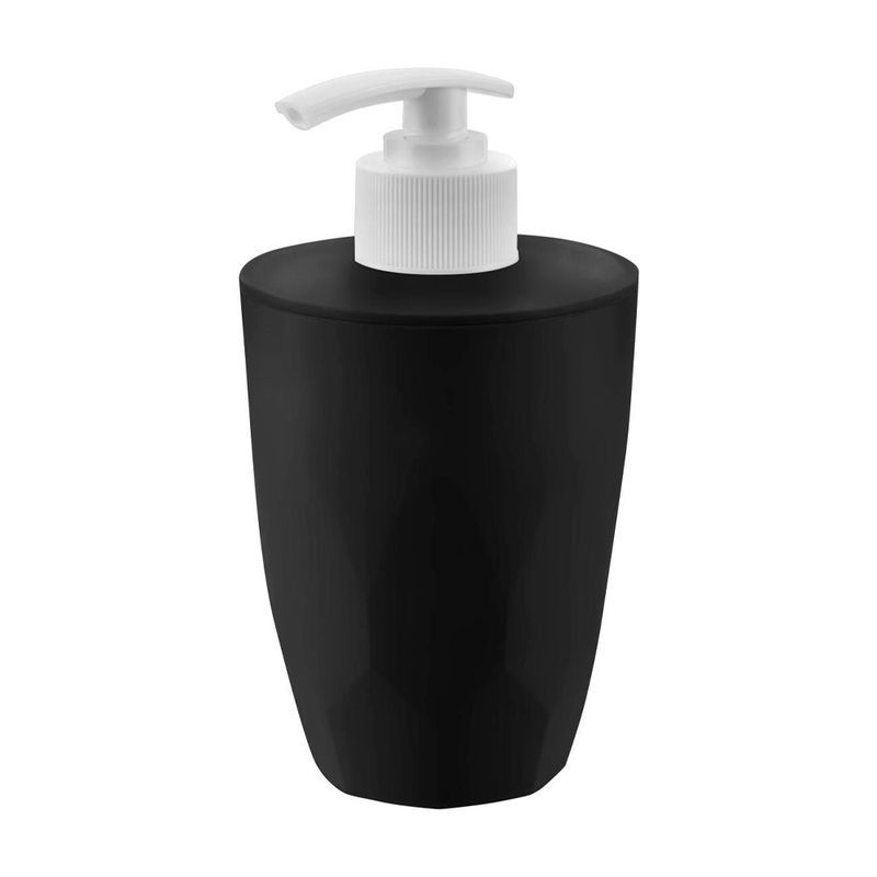 Дозатор для жидкого мыла 330мл 7,7*14,3см пластик KeeРlex Light черный лотос (18)