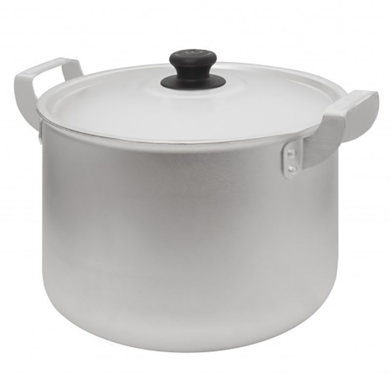 Кастрюля 2,5л алюминий КЛАССИКА высокая матовая мет.крышка (12)