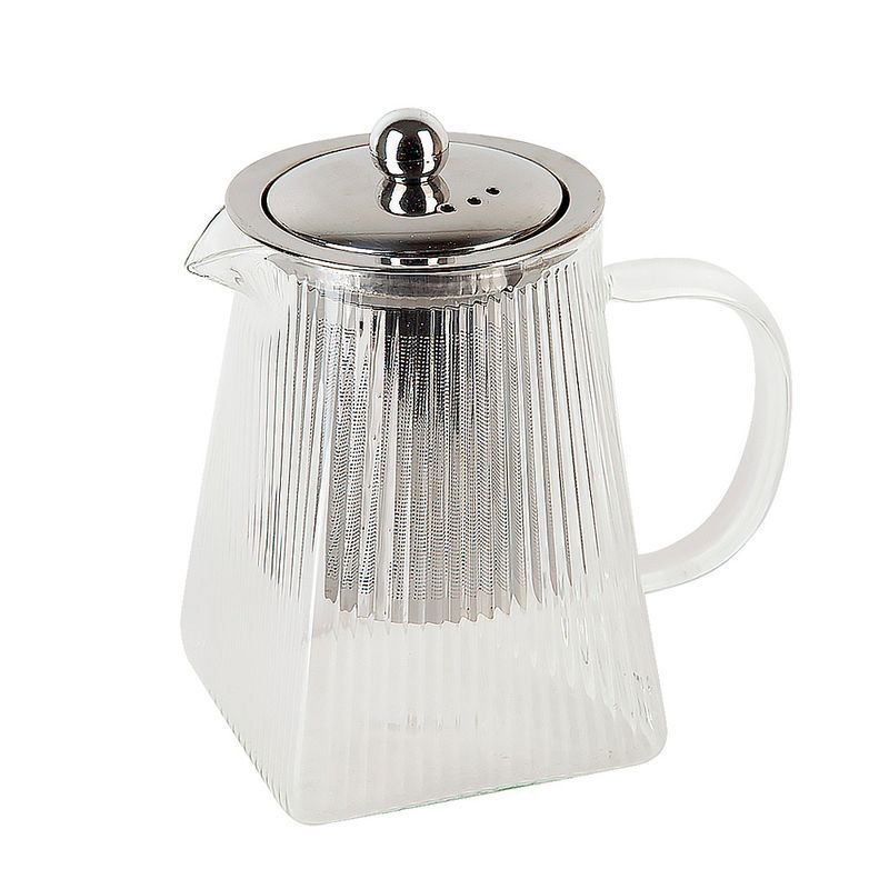 Чайник заварочный 550мл стекло Pyramid с мет.фильтром инд.уп. (48)