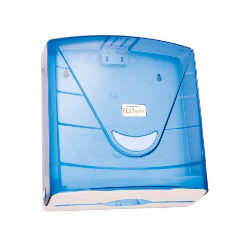 Диспенсер для бумажных полотенец 26*28*9см пластик светло-голубой SD31 (F088M) (12)