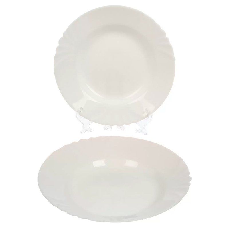 Тарелка глубокая 200мл 21,5см стеклокерамика КАДИКС (24)