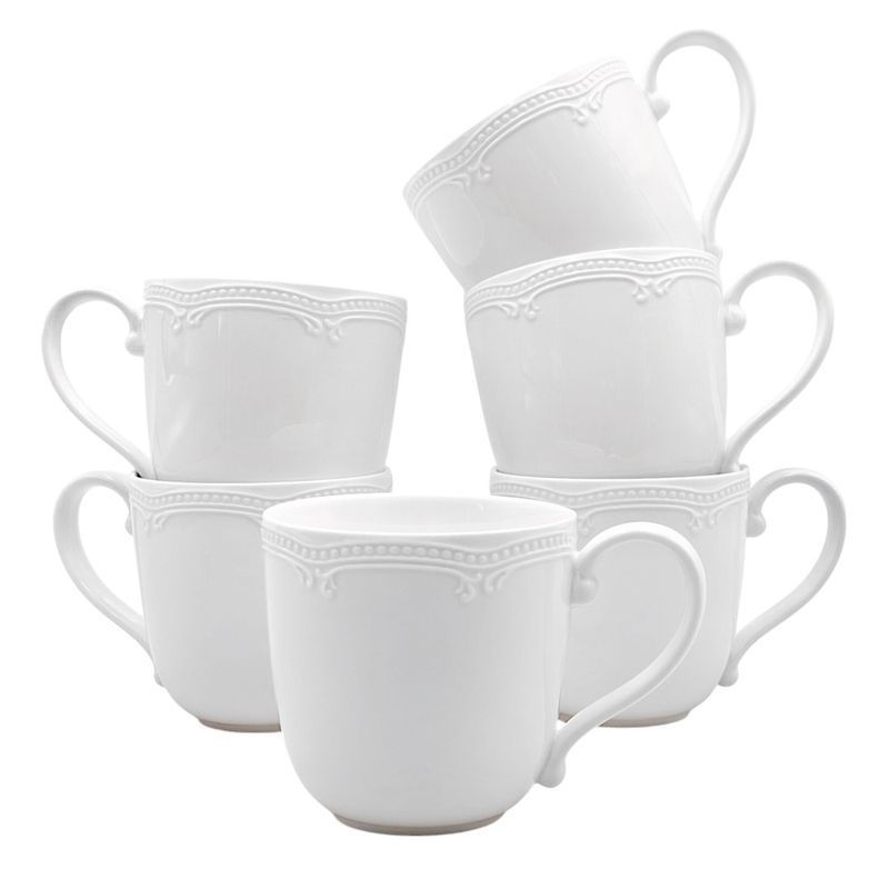 Кружка 350мл фарфор White Ornaments (6)