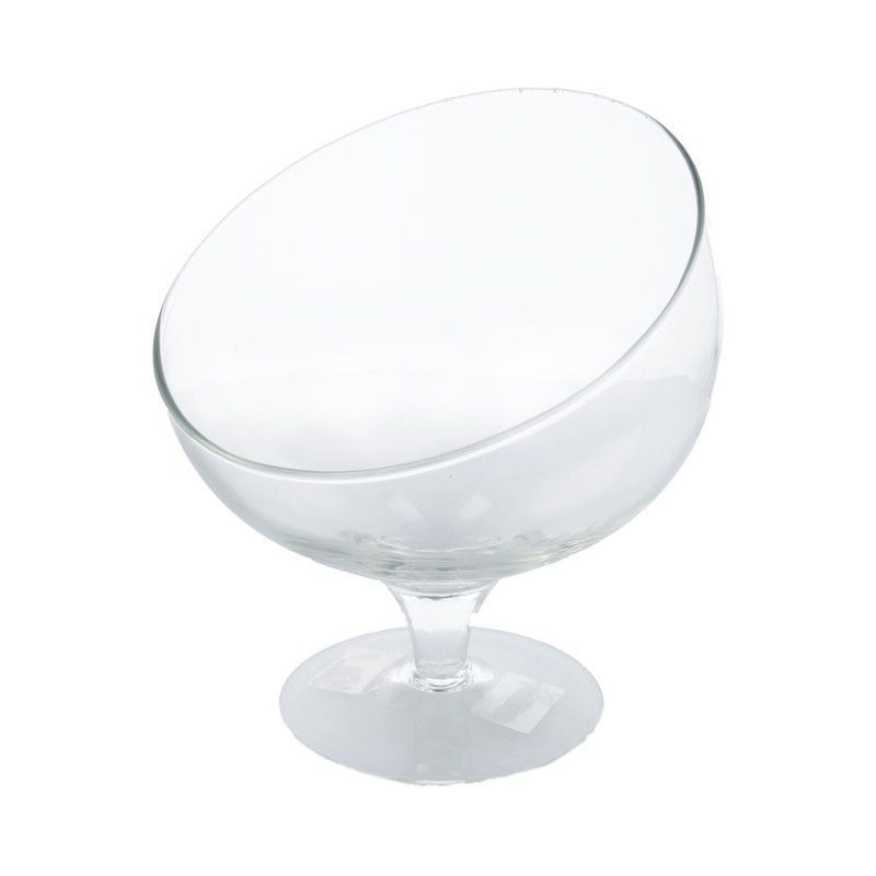 Ваза для цветов бокал 1,8л стекло РОДЖЕР-1,8 косой срез (4)