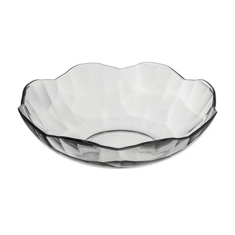 Тарелка глубокая 650мл 19см стекло BLACK DIAMOND (6)