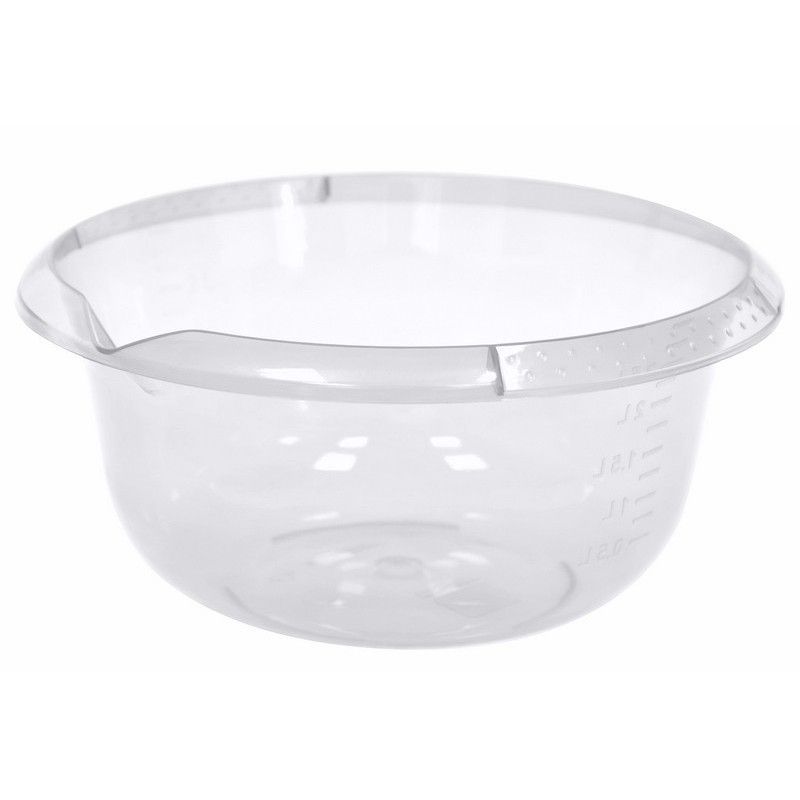 Миска 3л пластик с мерным делением прозрачная (24)