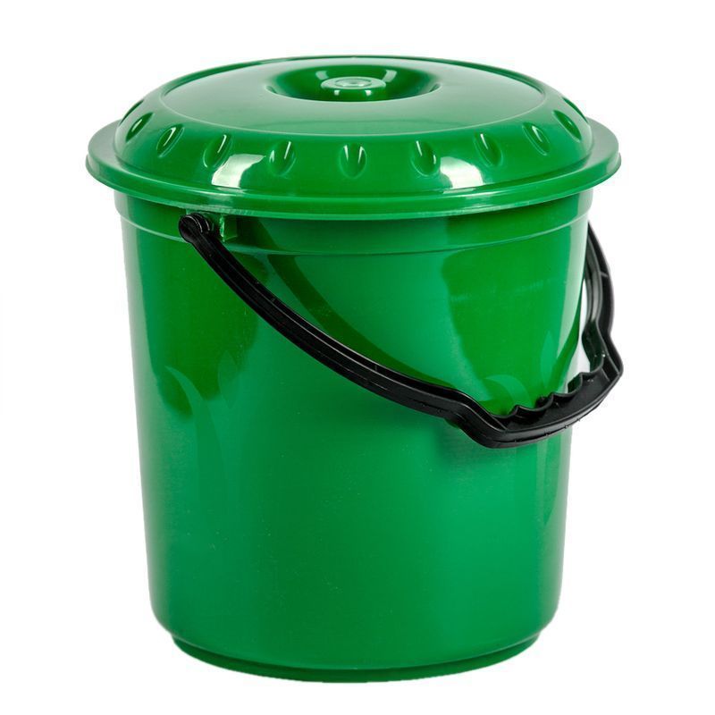 Ведро 17л пластик ТЮЛЬПАН с крышкой Ар (40)
