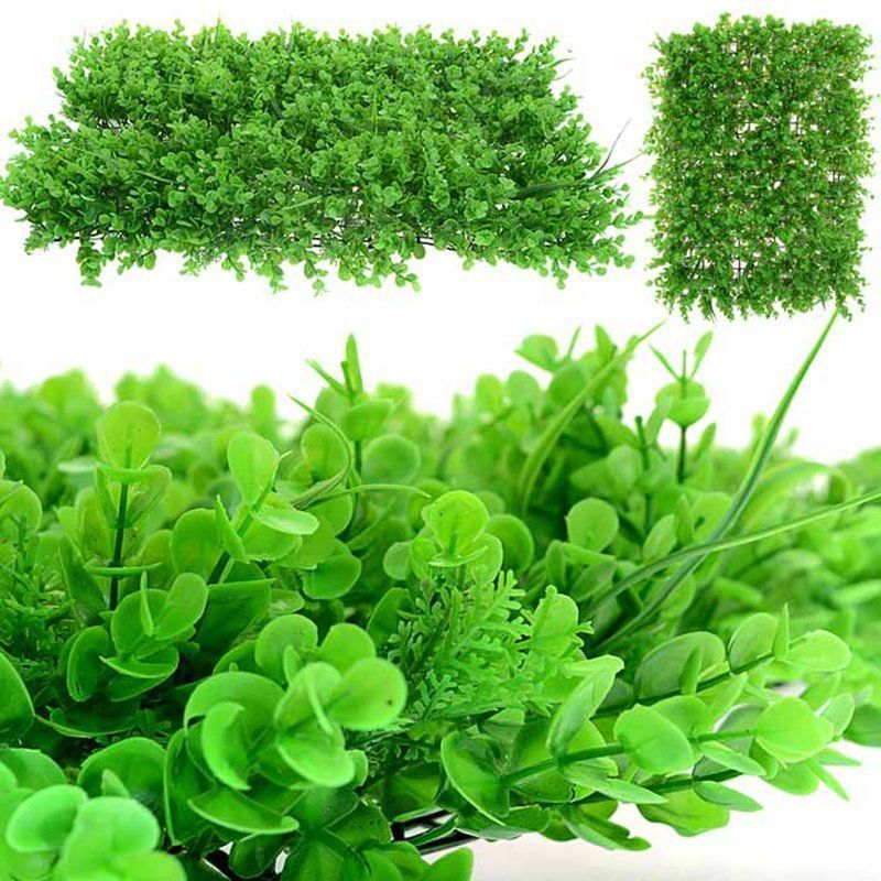 Трава искусственная 40*60см пластик Самшитовый коврик 77-15N (50)