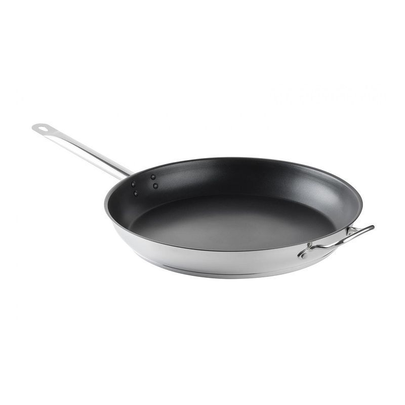 Сковорода 40см нерж.сталь АП ОБЩЕПИТ толщ.0,8мм без крышки индукц.дно ТРС 3,5м КТ-ОБ-СА-40 (2)