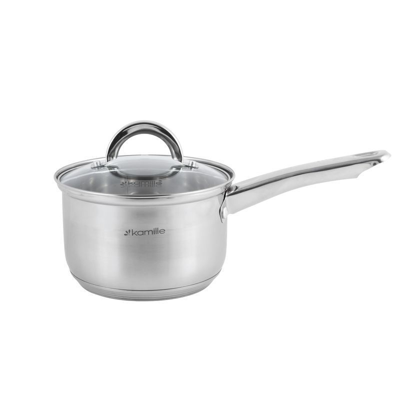 Ковш 2л нерж.сталь со стекл.крышкой 16см арт.4227C (8)