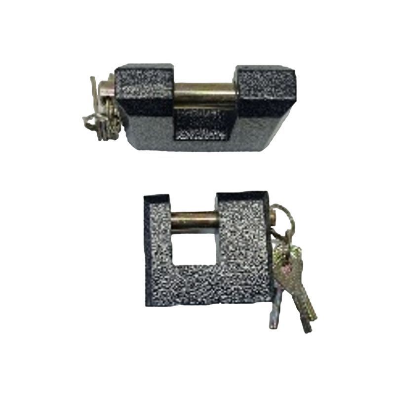 Замок навесной гаражный 80мм металл с потайной дужкой (40)