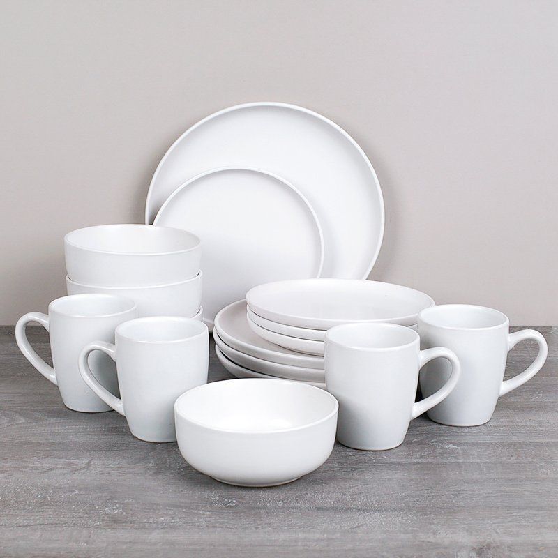 Столовый набор 16пр керамика белый 16/3600 (2)