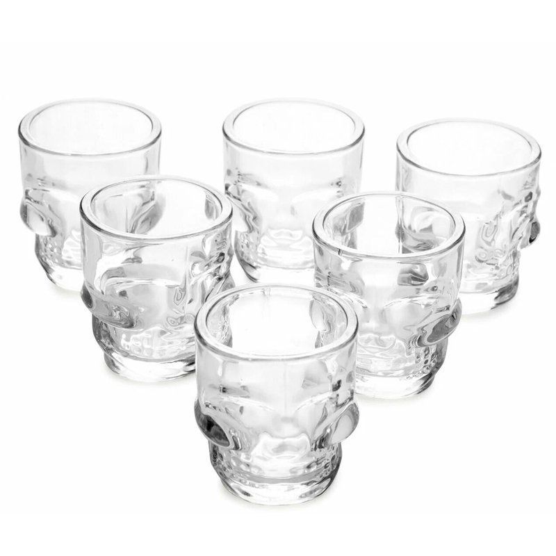 Стопки набор 6шт 50мл стекло ЧЕРЕП DTY-10 (24)