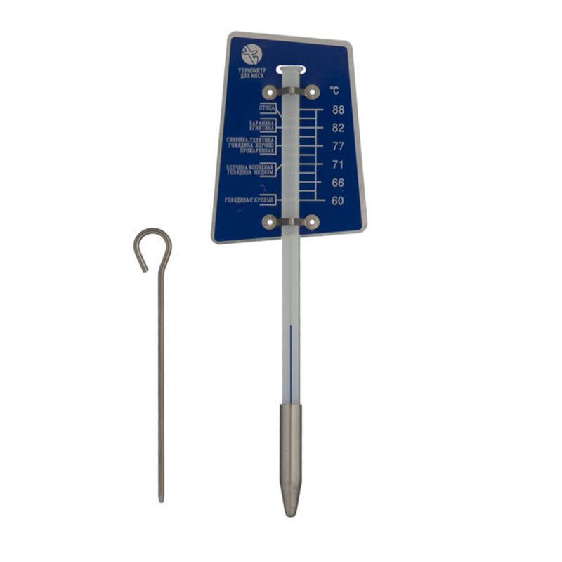 Термощуп для определения t готового мяса 16,5см металл ТБМ в блистере