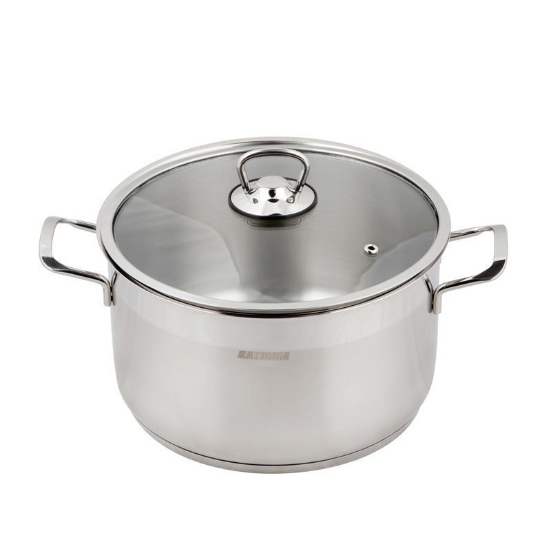 Кастрюля 9,5л нерж.сталь СОФИЯ стекл.крышка 26см арт.9920-950-0 (4)